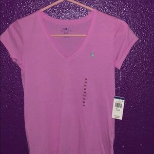 Pink polo shirt